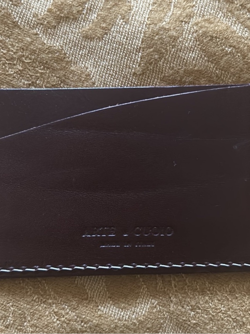 Arte & Cuoio Tuscan Suede Leather Credit Card ID Case+3-Slot Dividers